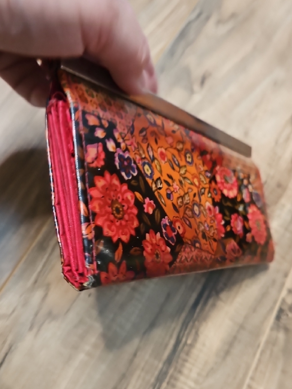 Floral Y2K Retro Patchwork Clutch Wallet - Multicolor - Picture 12 of 16